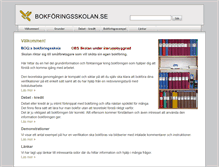 Tablet Screenshot of bokforingsskolan.se